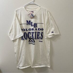 Trench MLB Colorado Rockies 92 shirt white vintage NWT XL